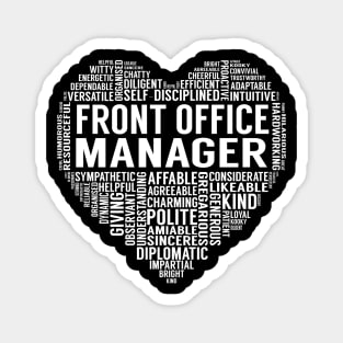 Front Office Manager Heart Magnet