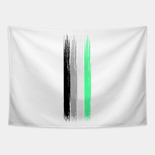 Pride Collection - Agender Pride Flag (Paint Streak/Vertical) Tapestry