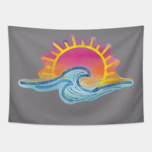 Ocean Waves Tapestry