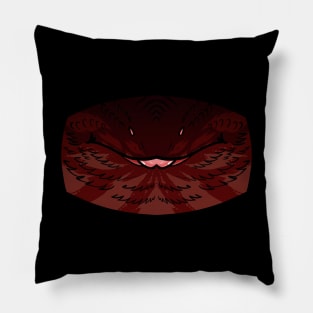 Red Monster Bearded Dragon Pillow