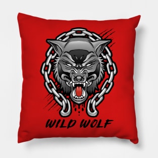 Dangerous Wild Wolf Pillow