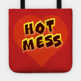 Hot Mess Heart Tote