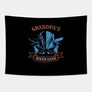 Grandpa's Biker Gang Father's Day Tapestry