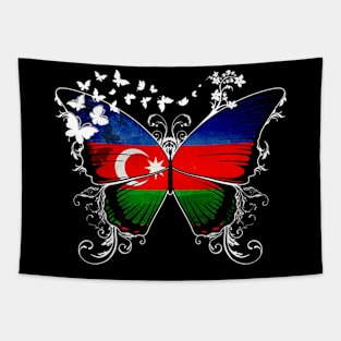 Azerbaijan Flag Butterfly Tapestry