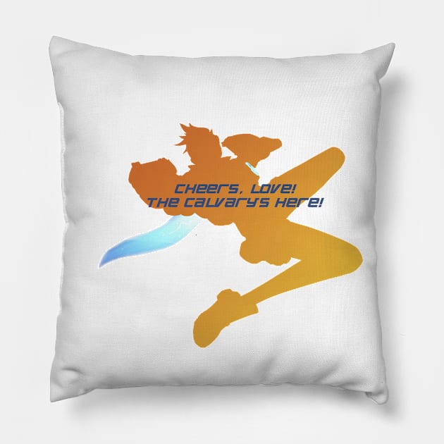 Tracer - Cheers Love! Pillow by daniellecaliforniaa