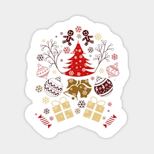 Christmas Pattern 012 Magnet