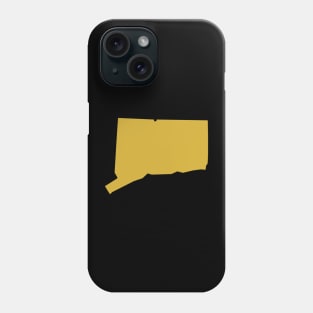 Connecticut state map Phone Case