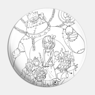 Princess (lineart) Pin