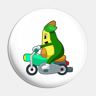 Avocado Motorcycle Pin