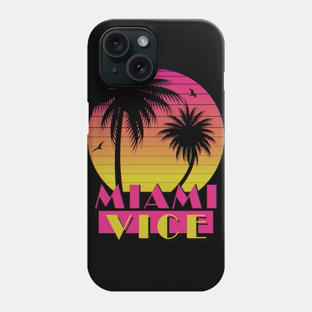 Miami Vice - VHS Sunset Phone Case by TheSnowWatch