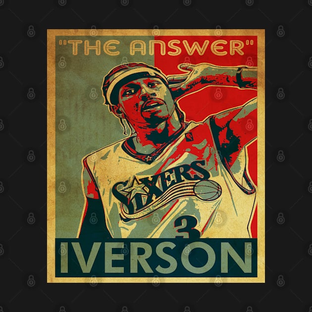 vintage "the answer" allen iverson by ludfiprayogi