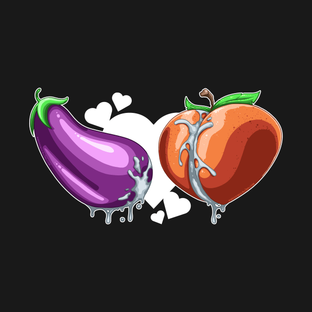 Eggplant and Peach, True Love by JohnnySegura3rd