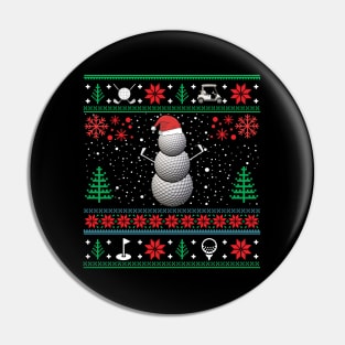 Christmas Golf Golfing Golfer Ugly Christmas Xmas Pin