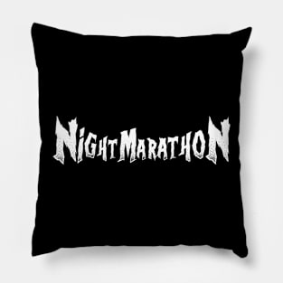 NightMarathon Text Pillow