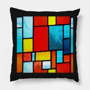 Stained glass colorful pattern, model 8 Pillow