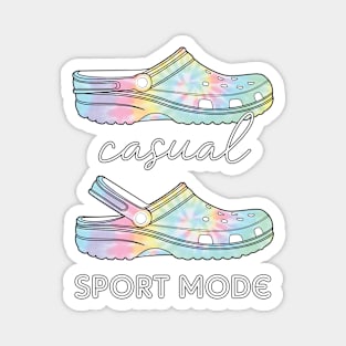 Tie Dye Crocs Casual Sport Mode Funny Magnet