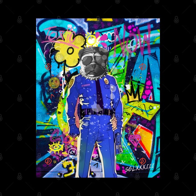 STREETART X DOGCOP by KINGDESIGNSHOP