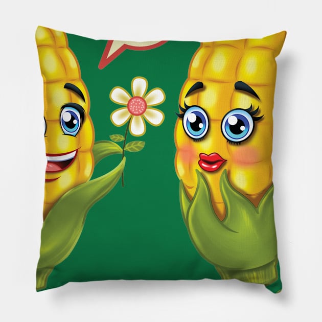 Corn Fession Pillow by Pigeon585