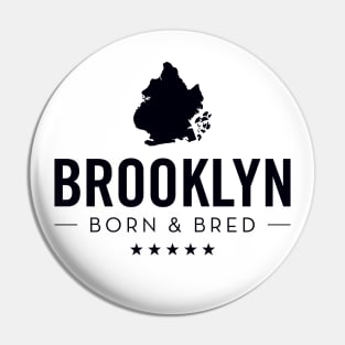 Brooklyn Born & Bred (black) Pin