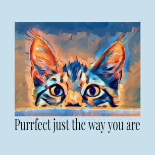 Purrfect Just They Way You Are Cat Lovers T-Shirt