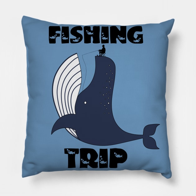 Fising trip Pillow by Heddoresu