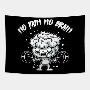 Train Your Brain: No Pain No Brain Tapestry
