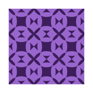 Purple Indiana Patchwork Pattern T-Shirt