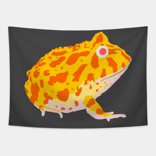 Albino Pacman frog Tapestry by stargatedalek