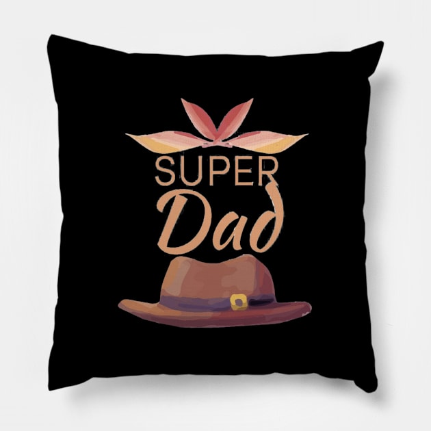 Super Dad Gift Pillow by busines_night