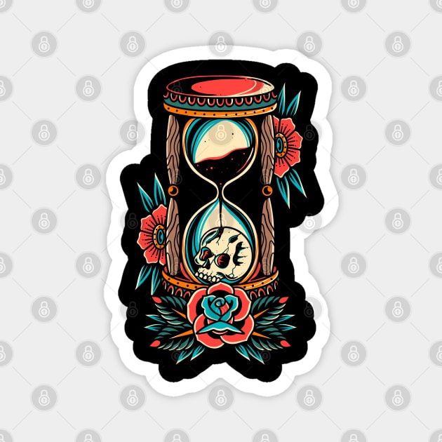 Orderly Skull Magnet by ILLUSTRA.13