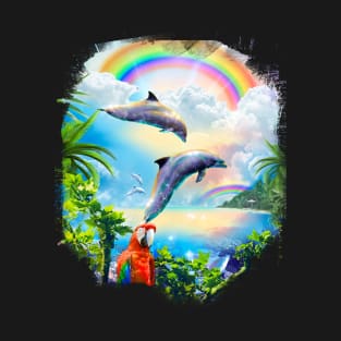 Rainbow Dolphins T-Shirt