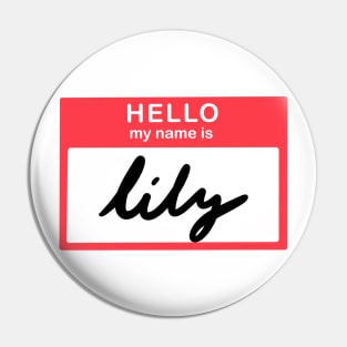 Hello, my name is Lily Pin