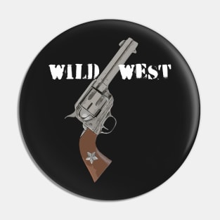 Wild West and an old gun Pin