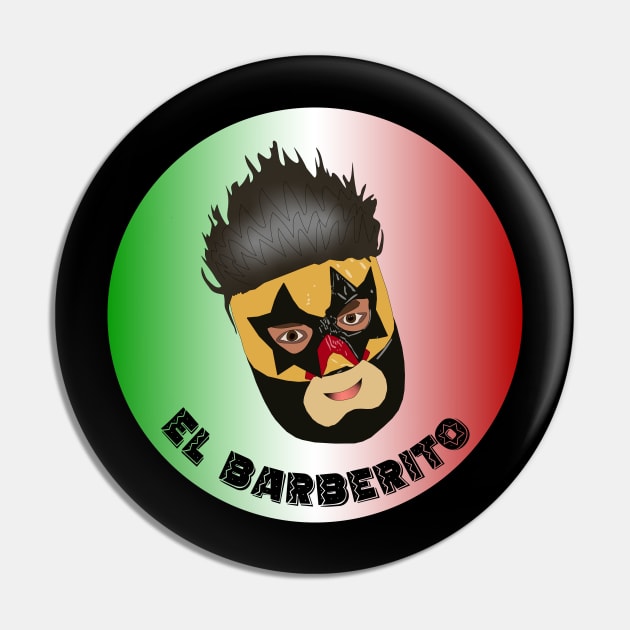 El Barberito Pin by LaBelle's Barber Parlor