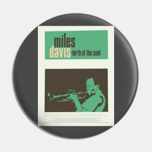 Miles Davis - Minimal Tribute to 'Birth of the Cool' Pin