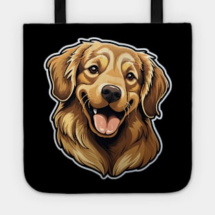 Cute Golden Retriever Dogs - Funny Golden Retriever Dog Tote