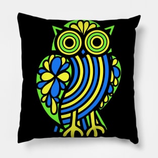 Psychedelic Owl Pillow