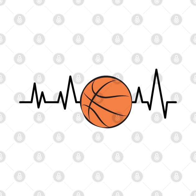 Heartbeat - Basketball by DesignWood-Sport