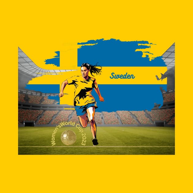 Sweden football shirt, Unisex T-Shirt, Women’s World Cup, soccer t-shirts, football t-shirts, women’s football, Swedish national football by Clinsh Online 
