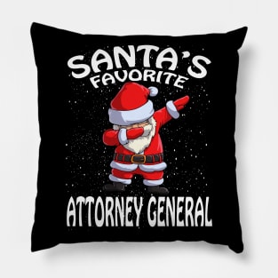 Santas Favorite Attorney General Christmas Pillow