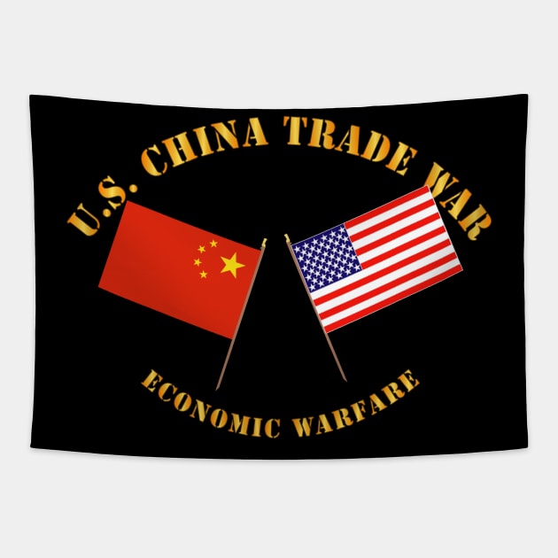 US China Trade War - Economic Warfare Tapestry by twix123844