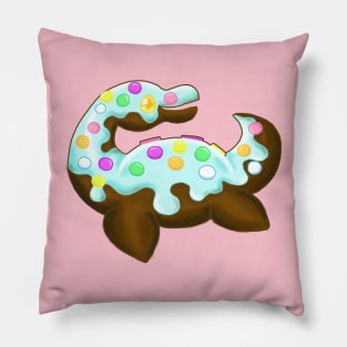 Cake Pop Loch Ness Monster Pillow