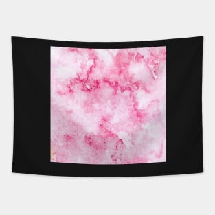 Hand drawn abstract square pink watercolor grunge background Tapestry