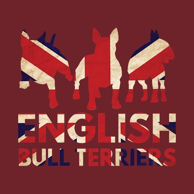 English Bull Terriers Union Jack by DoggyStyles