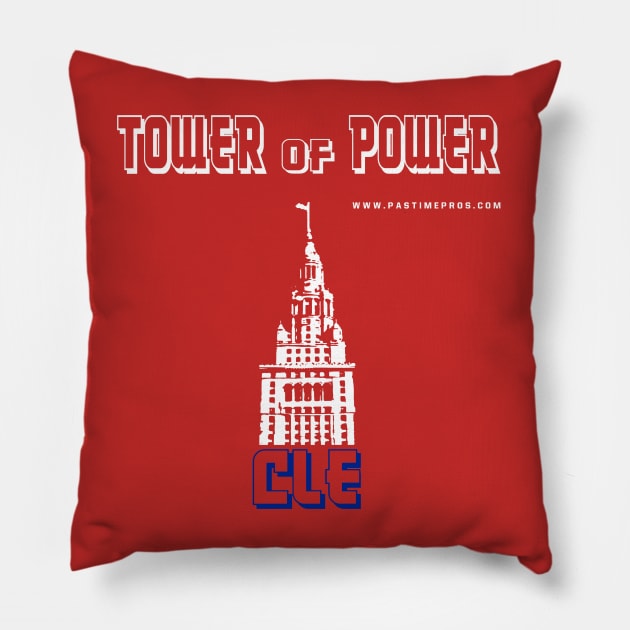 Tower of Power Cleveland Ohio Terminal Tower Pillow by Pastime Pros