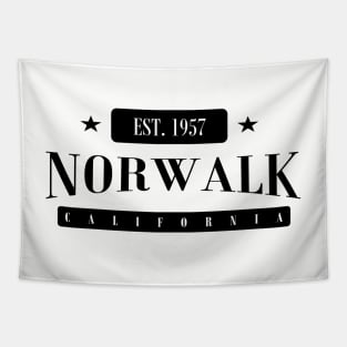 Norwalk EST. 1957 (Standard Black) Tapestry