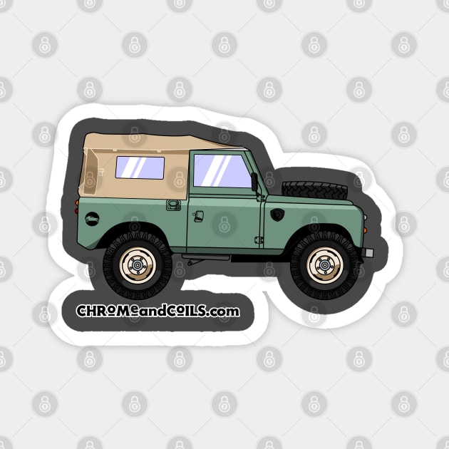 75 Land Rover 4x4 Truck Magnet by CC I Design