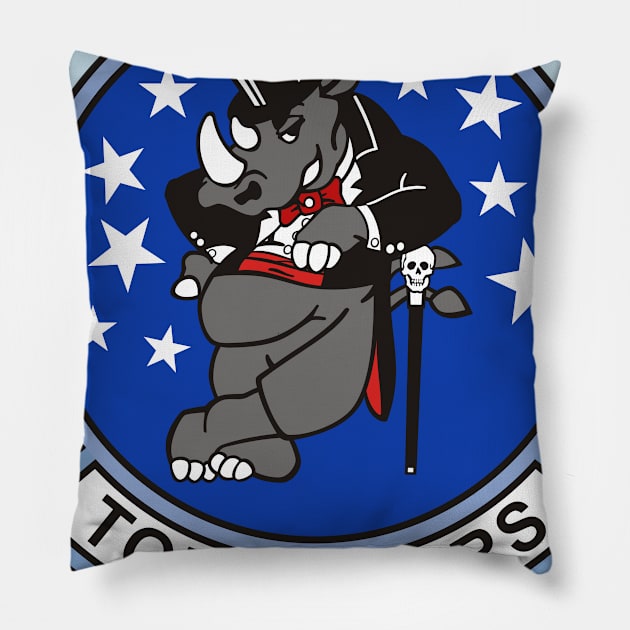 F/A18 - Rhino - VFA14 Tophatters Pillow by MBK