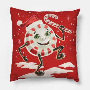Mr. Minty Starlight Mint Peppermint Candy Man for Xmas! Pillow