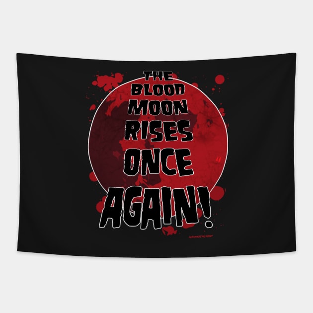 Blood Moon Rising Tapestry by Spilled Ink